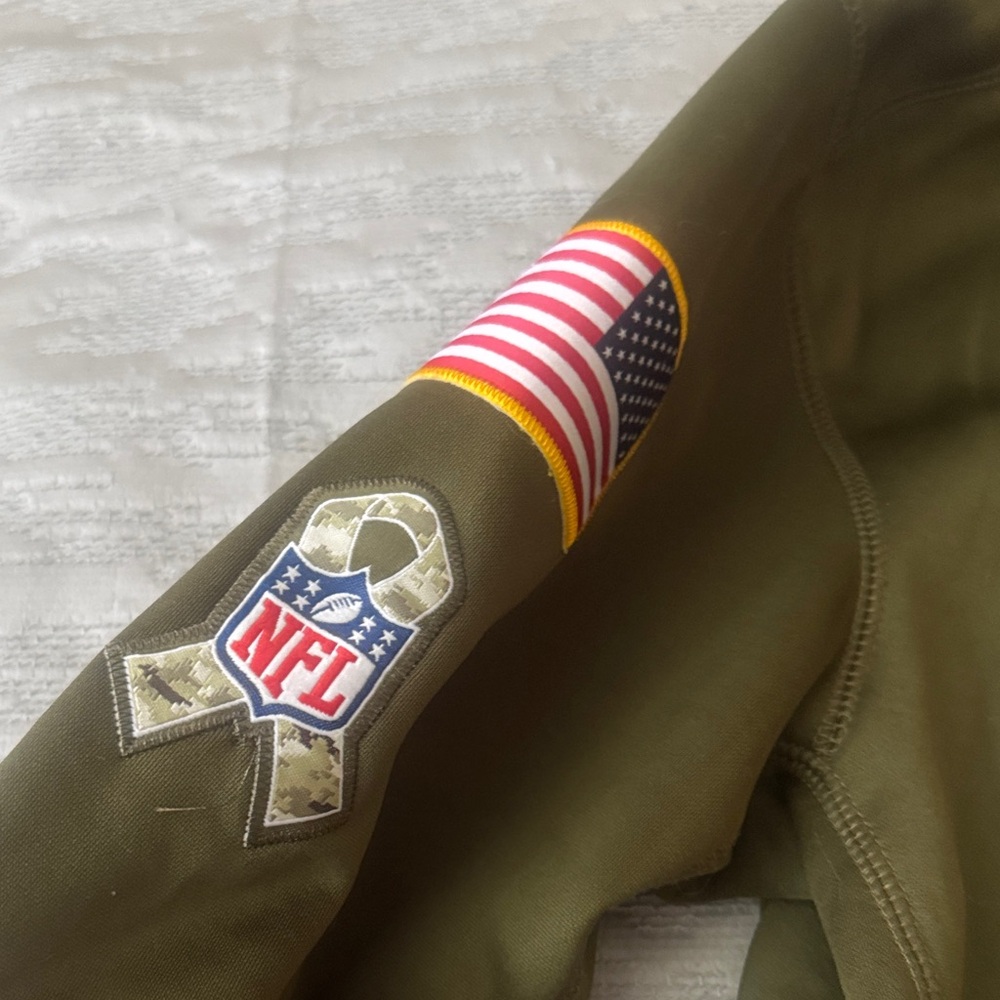NFL Philadelphia Eagles Military Green Hoodie - Picture 3 of 4